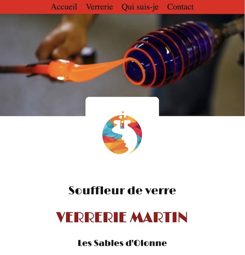 Présentation d'un site avec le thème couleur Tomate